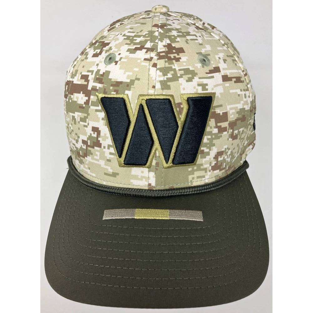 Washington Commanders New Era 2025 Salute‎ to Service Camo Sideline 39THIRTY Hat